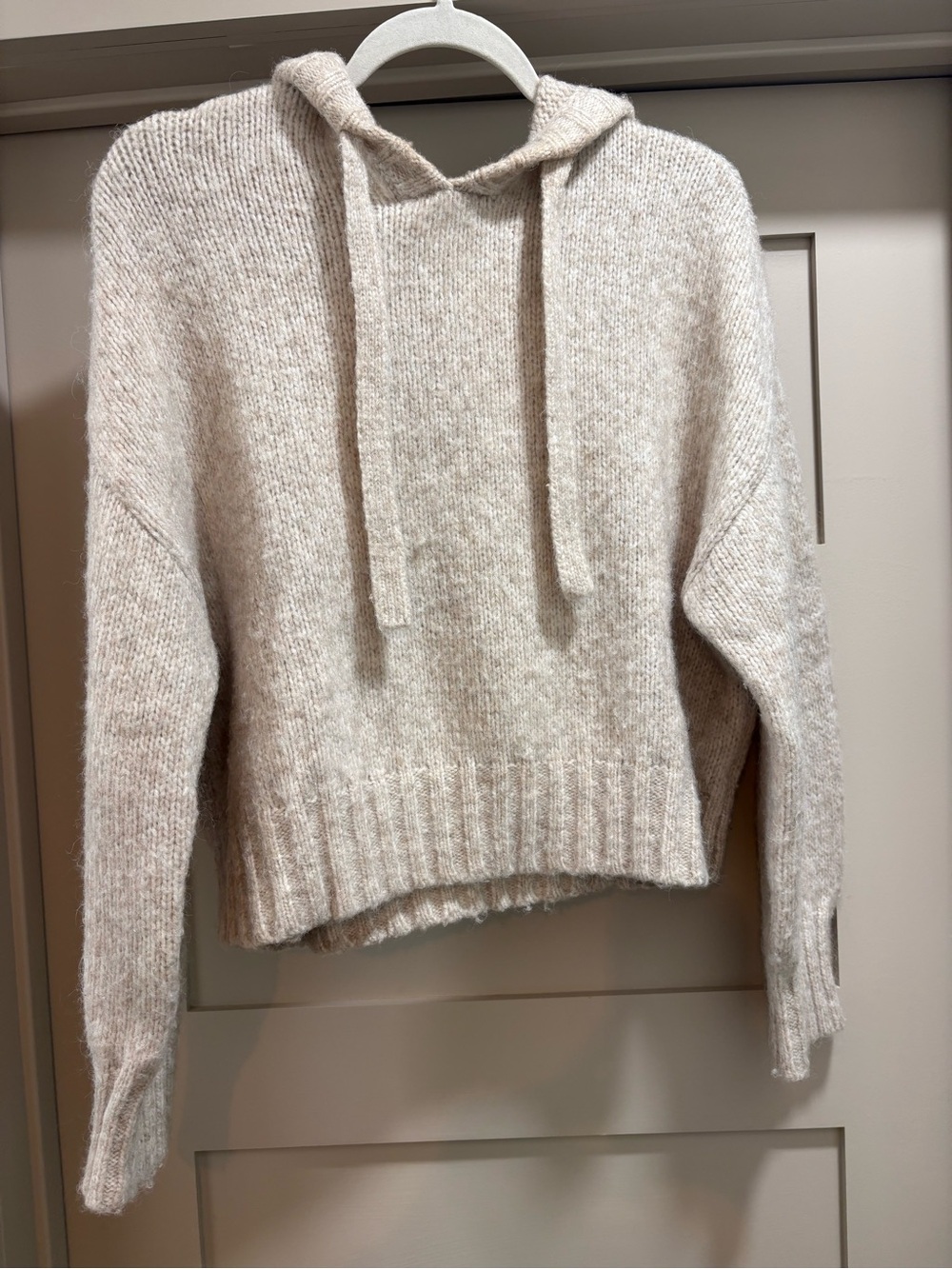 Z Supply Hooded Knit Sweater - Cream